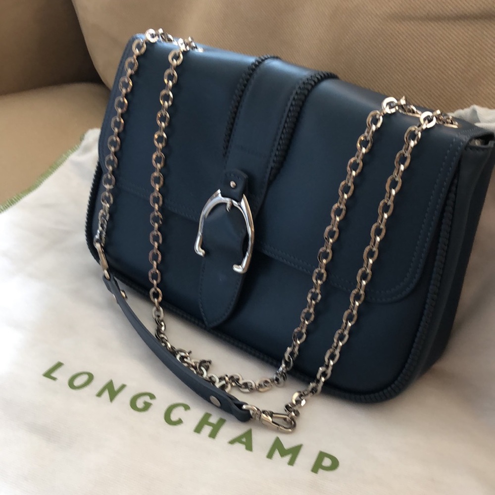 Long Champ Amazone Crossbody/Shoulder Leather Bag
